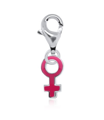 F Symbol Shaped Silver Charms CH-37